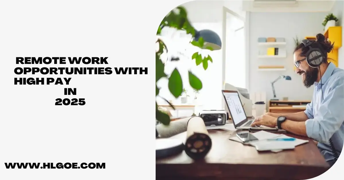 Remote Work Opportunities with High Pay in 2025